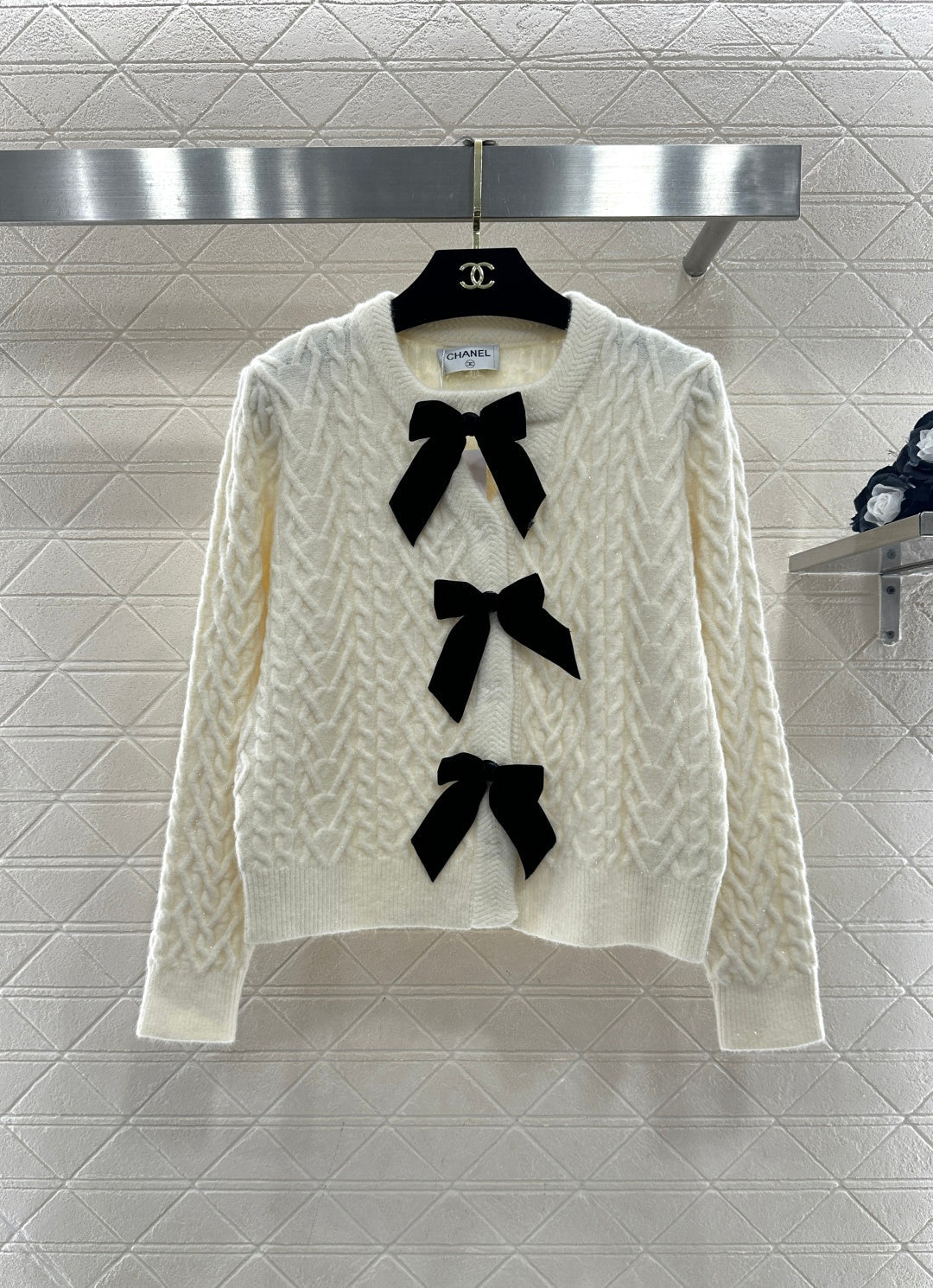 Bow-tie Knit Cardigan
