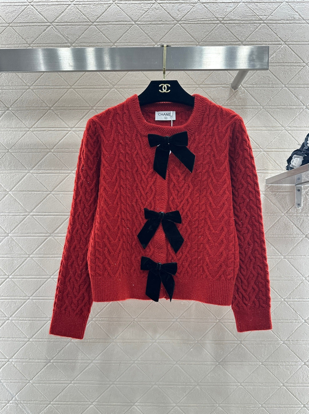 Bow-tie Knit Cardigan