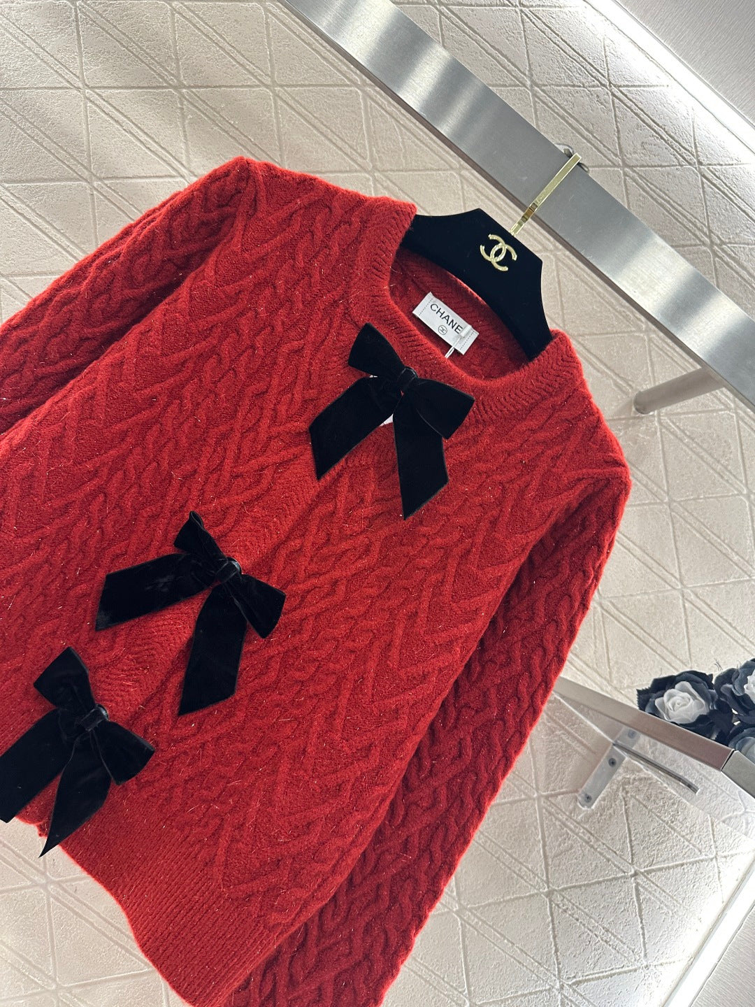 Bow-tie Knit Cardigan