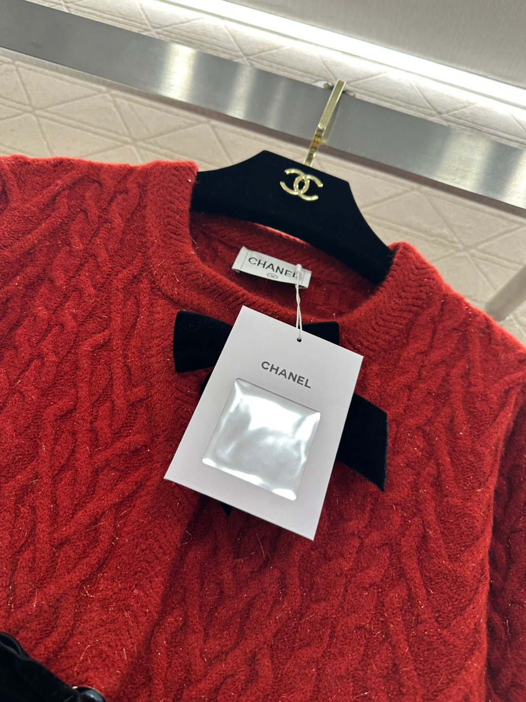 Bow-tie Knit Cardigan