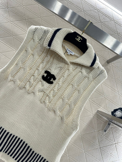 Collared Knit Vest