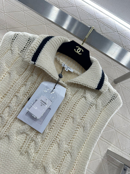 Collared Knit Vest