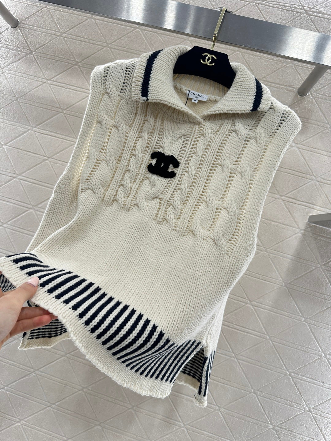 Collared Knit Vest