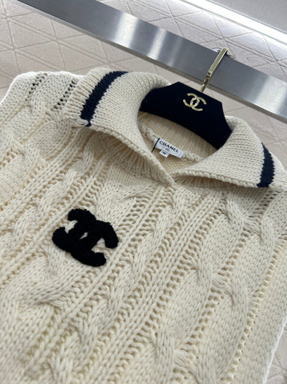 Collared Knit Vest