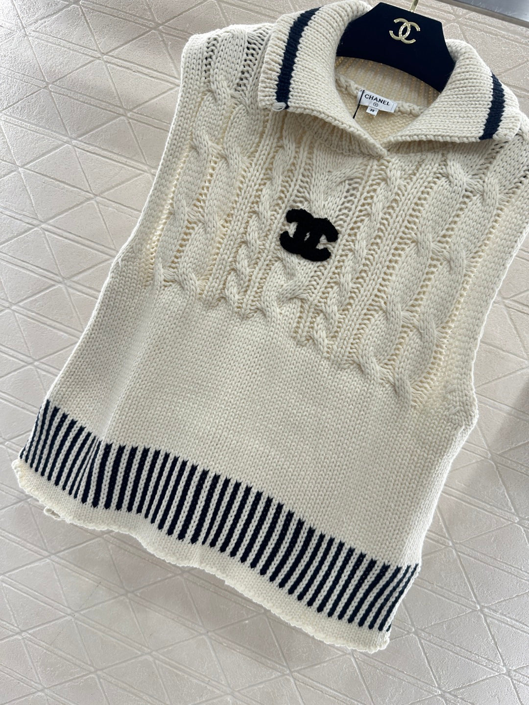 Collared Knit Vest