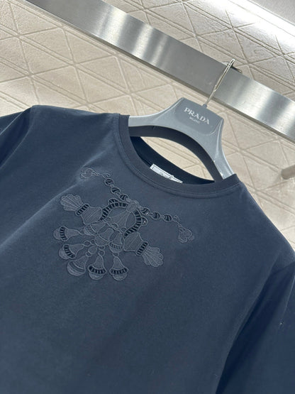 Herme Embroidered Logo T-shirt
