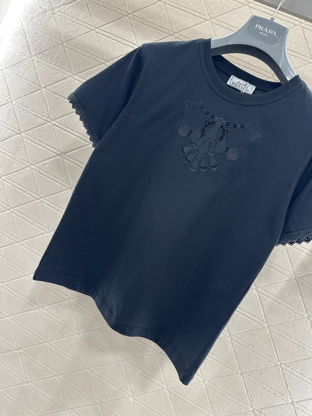 Herme Embroidered Logo T-shirt