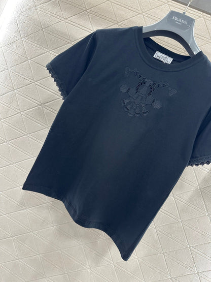 Herme Embroidered Logo T-shirt