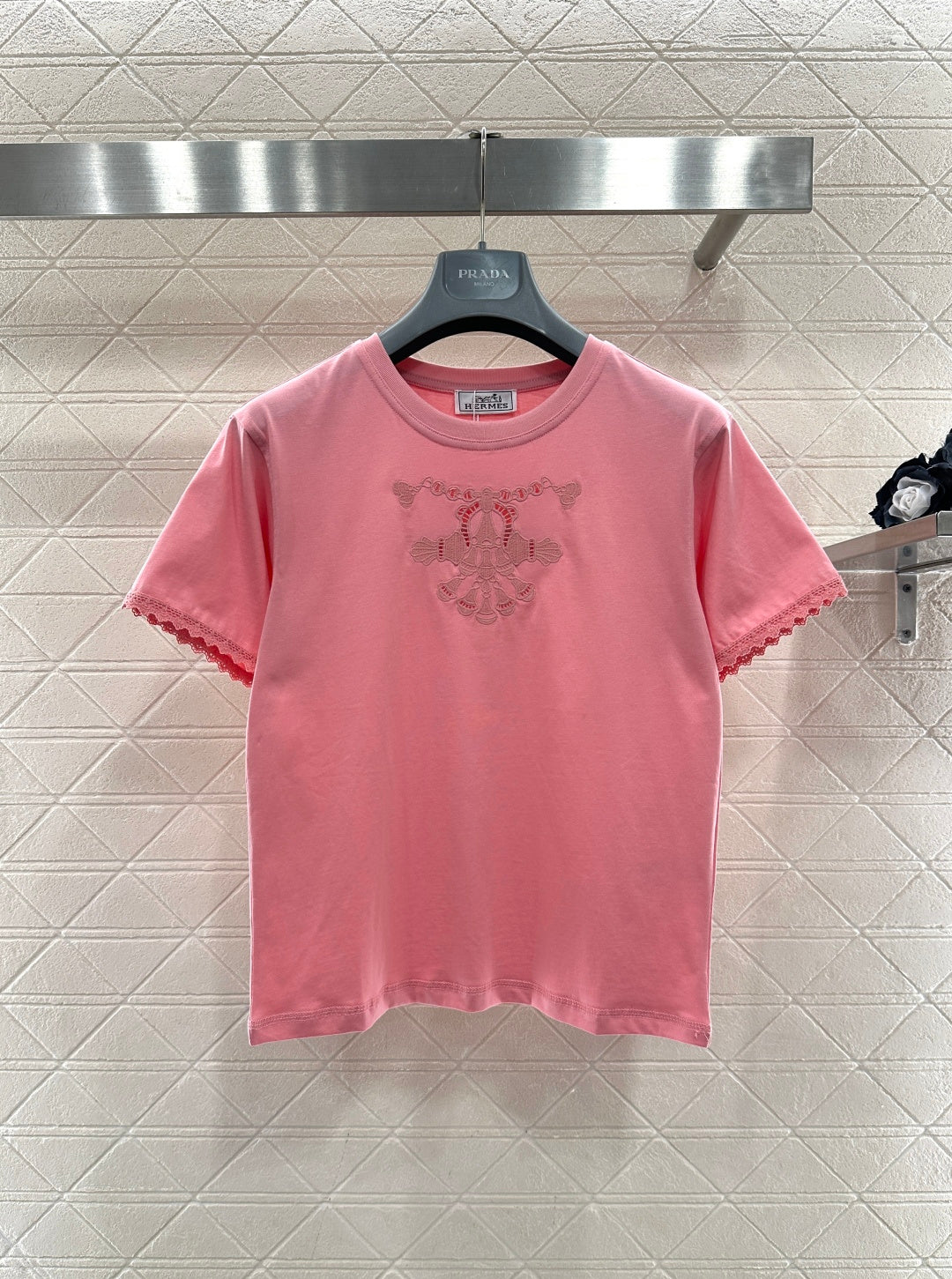 Herme Embroidered Logo T-shirt