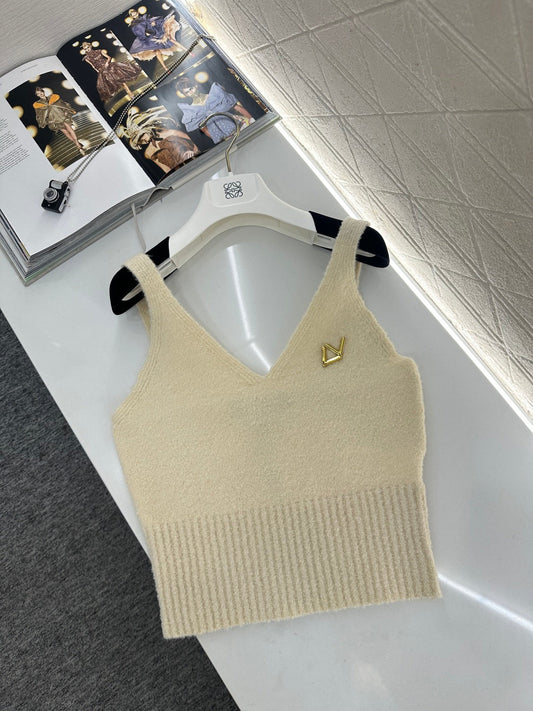 V-neck Knit Vest