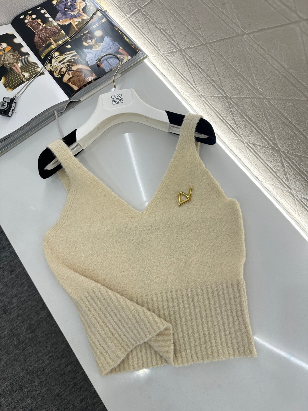 V-neck Knit Vest