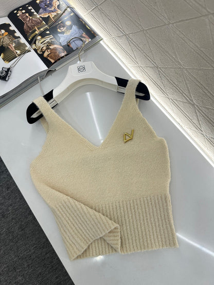 V-neck Knit Vest