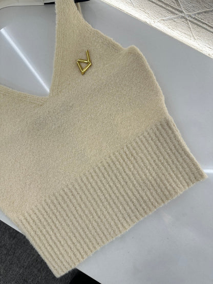 V-neck Knit Vest