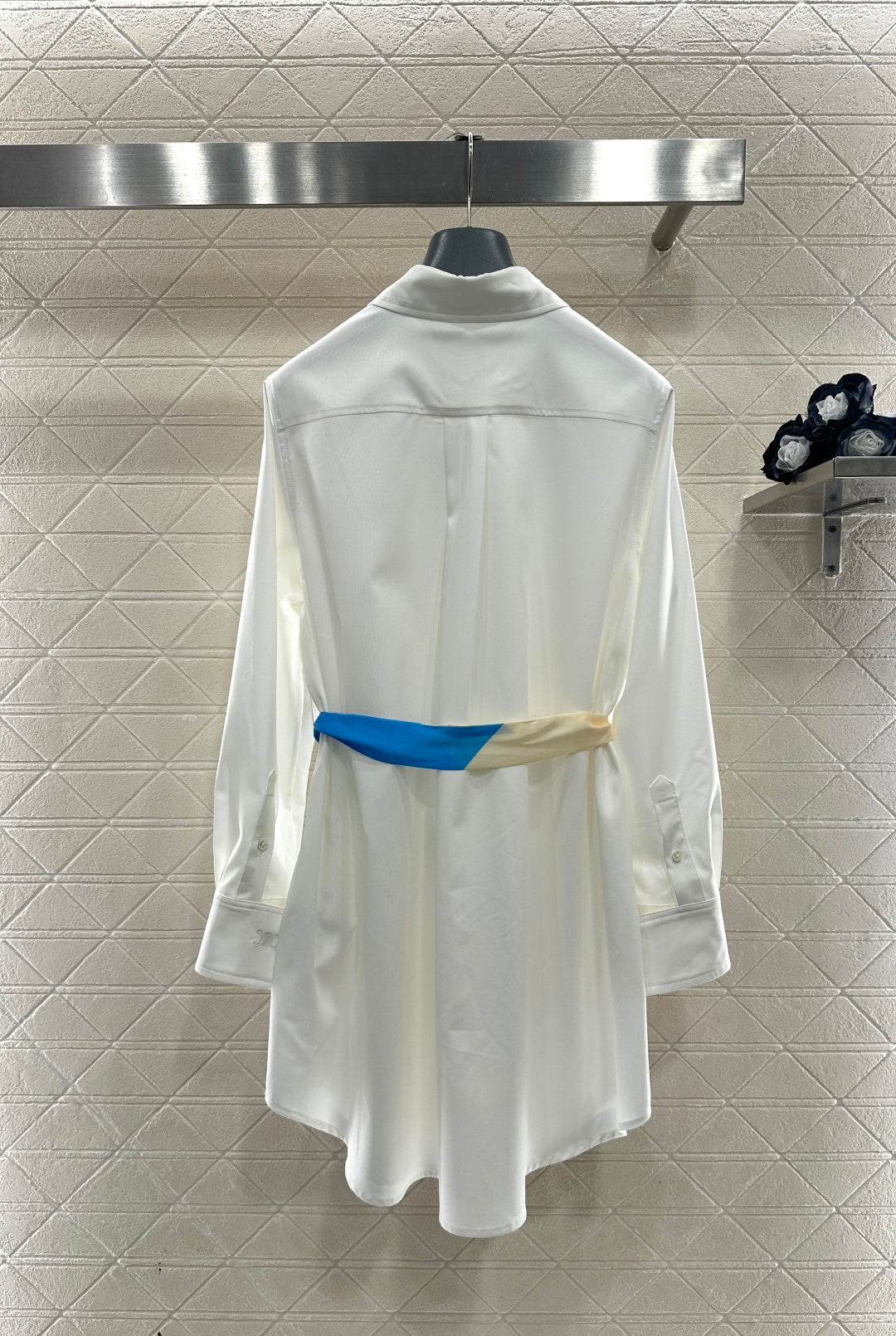 Scarf Belt Shirt Dress
