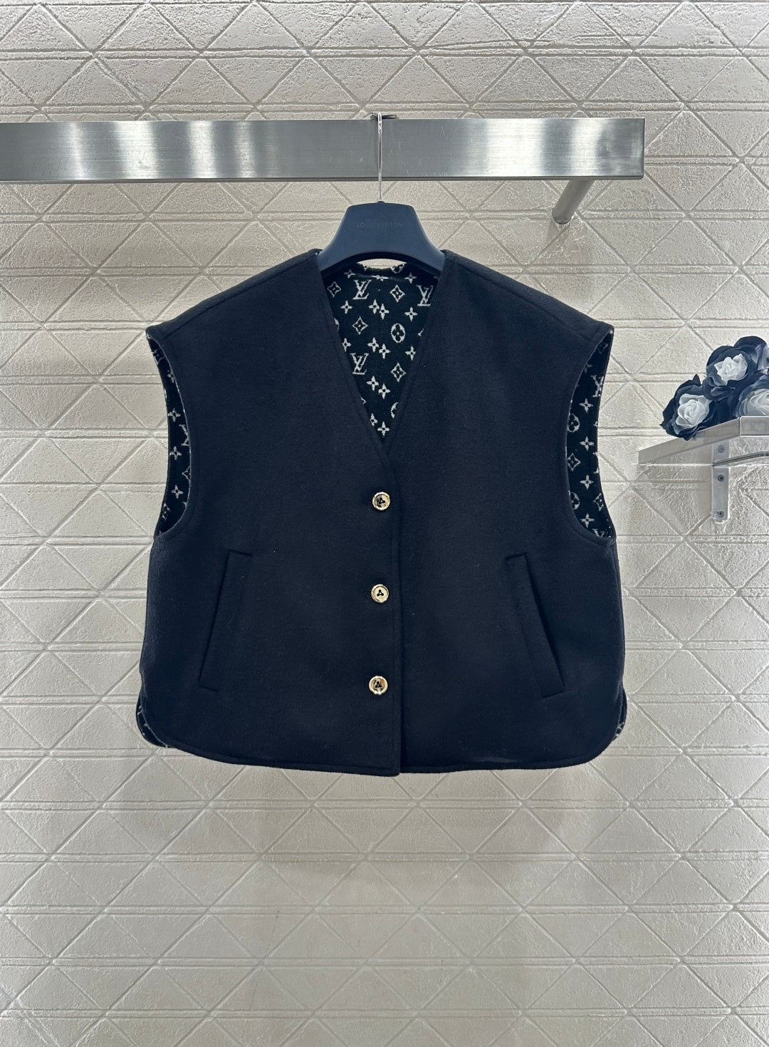 Woolen Scarf Vest Two-Piece Set