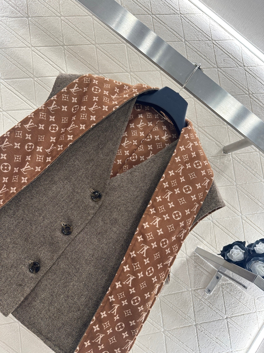 Woolen Scarf Vest Two-Piece Set
