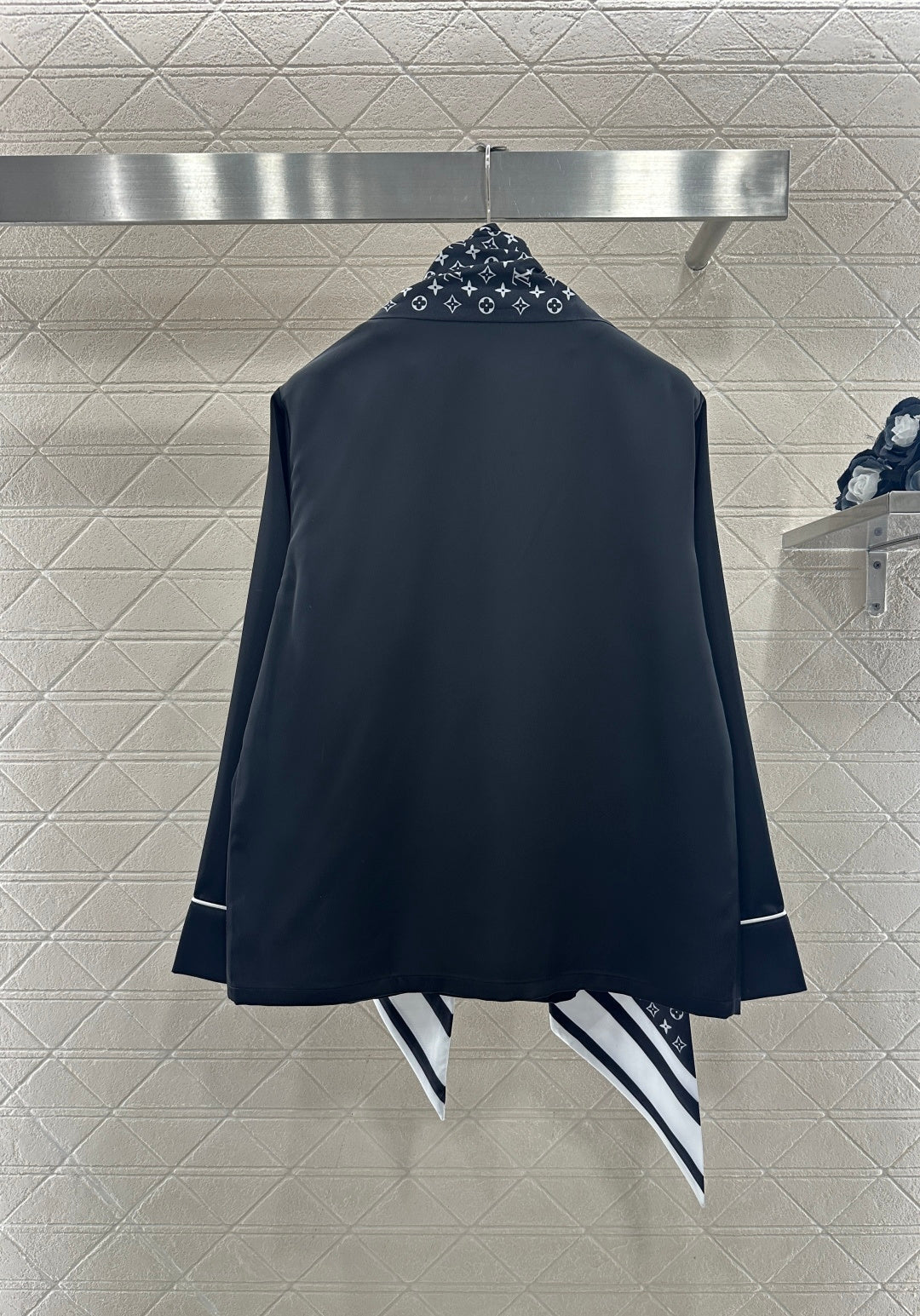 Printed Scarf, Top, and Pants Set