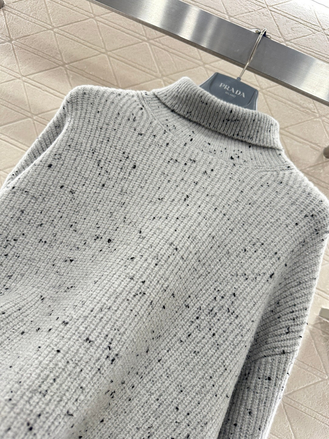 Polka Dot Lantern Sleeve Sweater
