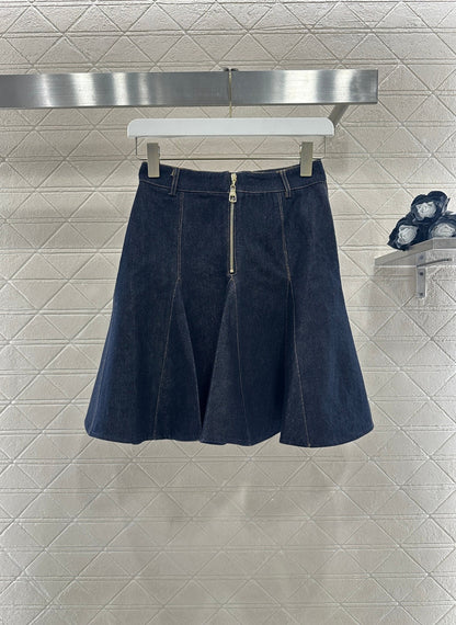 Denim mini skirt