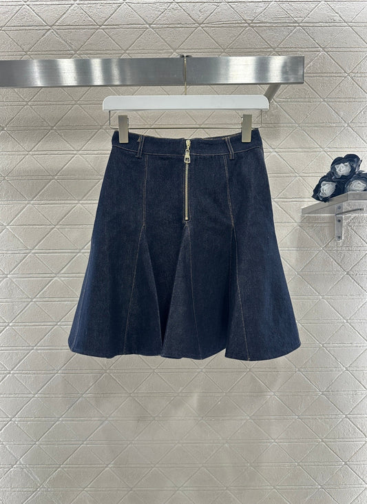 Denim mini skirt