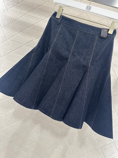 Denim mini skirt