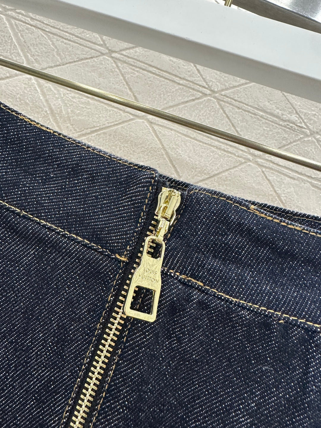 Denim mini skirt