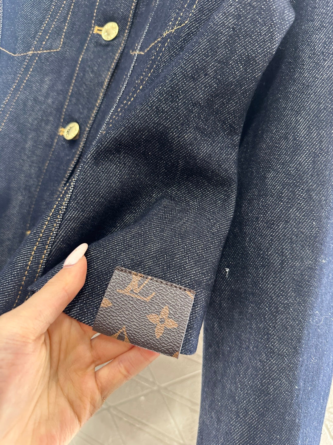 Cinched-Waist Denim Jacket