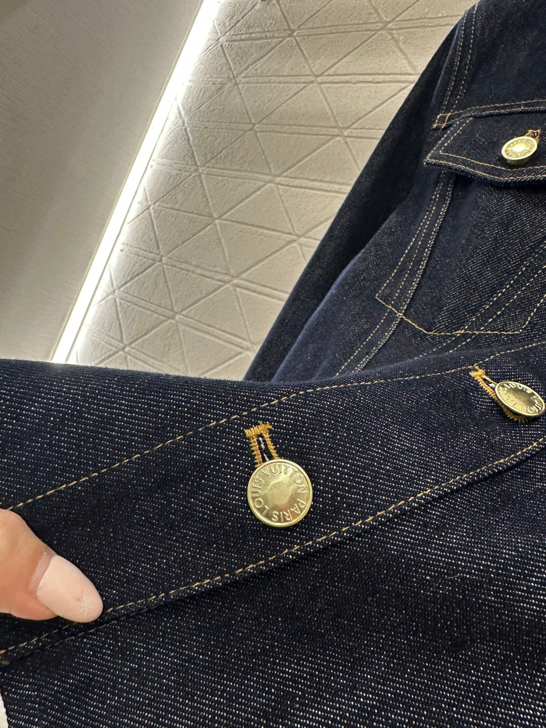 Cinched-Waist Denim Jacket