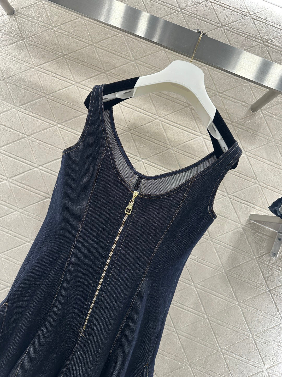 Zippered Vest Dress