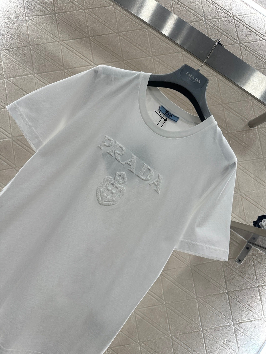 Gold-Stamped Letter Logo T-Shirt