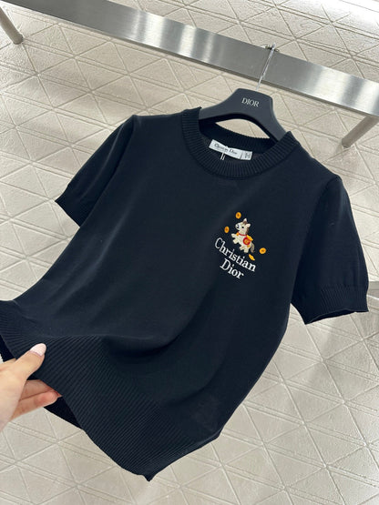Knitted Short-Sleeve T-Shirt