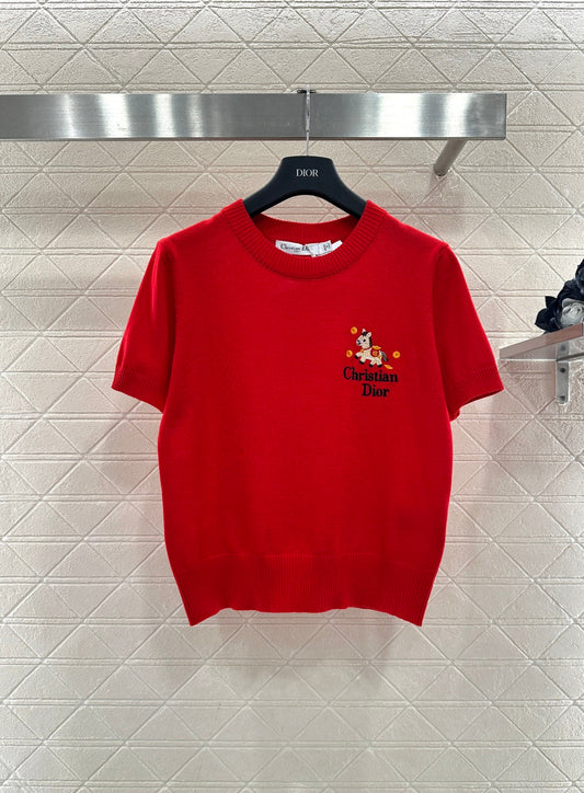 Knitted Short-Sleeve T-Shirt