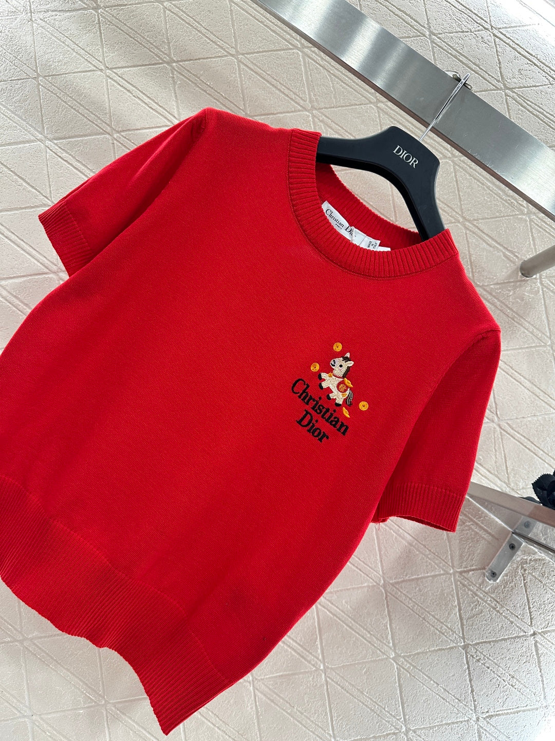Knitted Short-Sleeve T-Shirt
