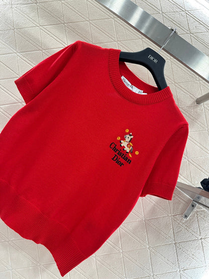 Knitted Short-Sleeve T-Shirt