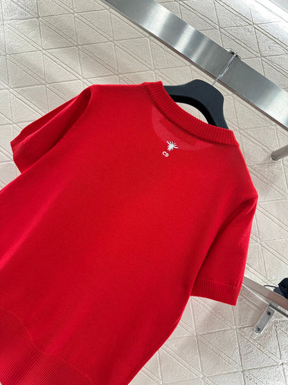 Knitted Short-Sleeve T-Shirt