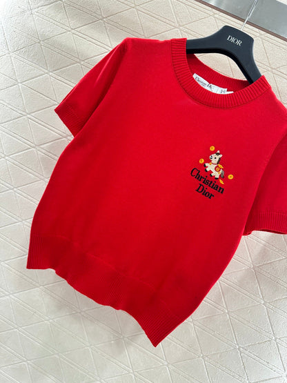 Knitted Short-Sleeve T-Shirt