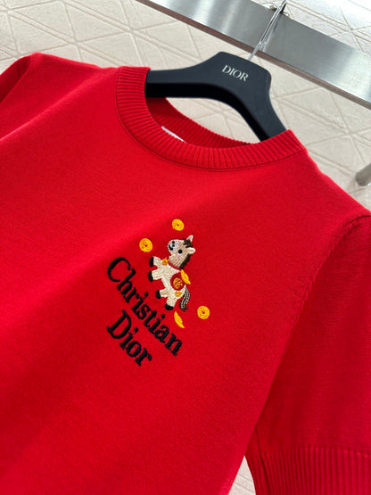 Knitted Short-Sleeve T-Shirt
