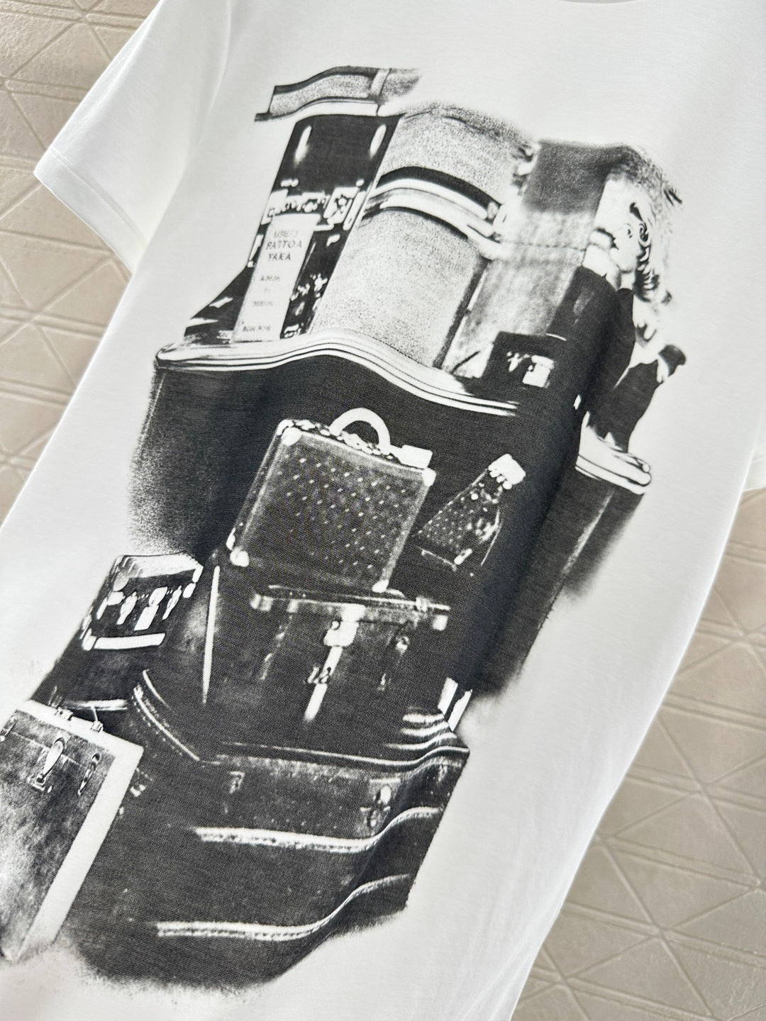Printed Portrait T-shirt with Bags