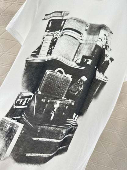 Printed Portrait T-shirt with Bags