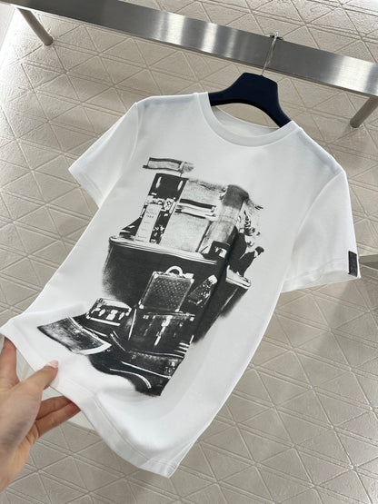 Printed Portrait T-shirt with Bags