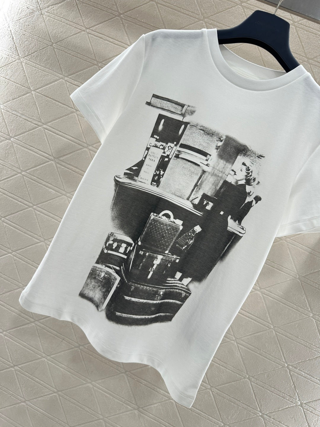Printed Portrait T-shirt with Bags