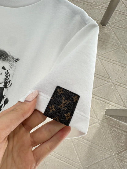 Printed Portrait T-shirt with Bags