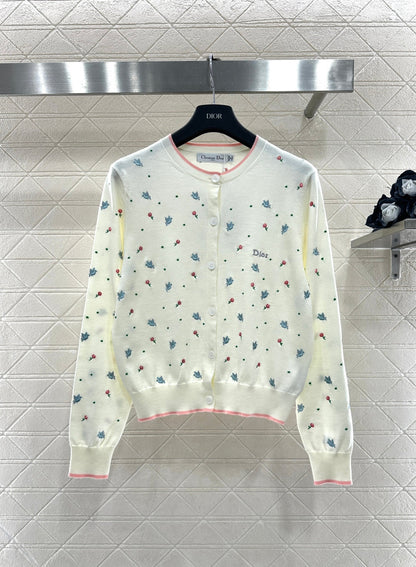 Embroidered Floral Cardigan