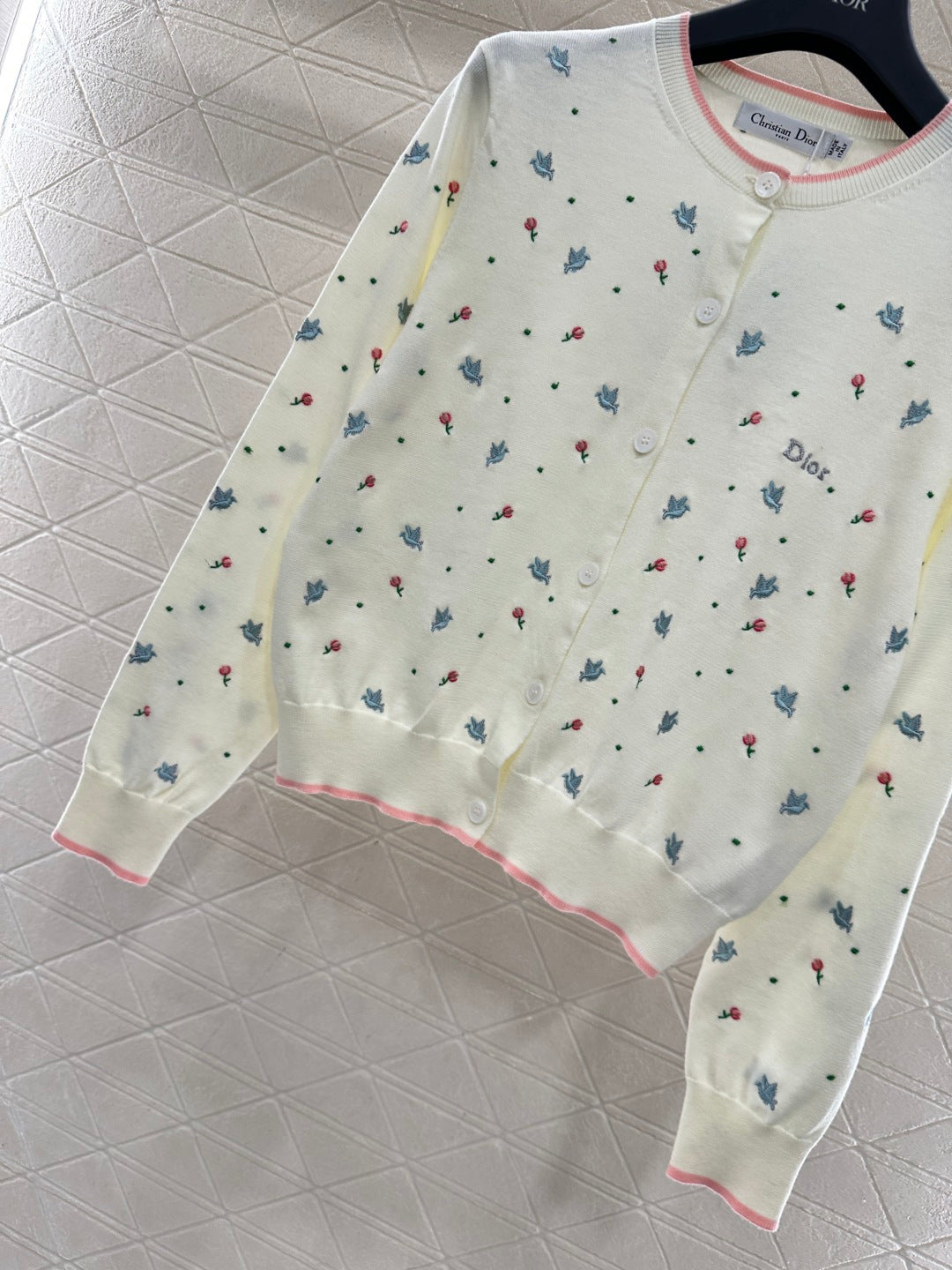 Embroidered Floral Cardigan