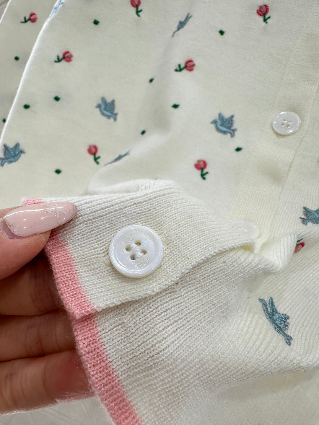 Embroidered Floral Cardigan