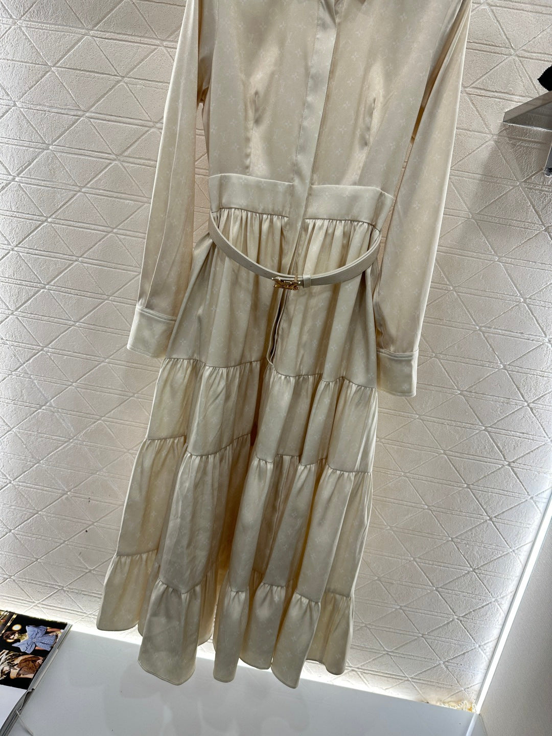 Printed Belted Shirt Dress