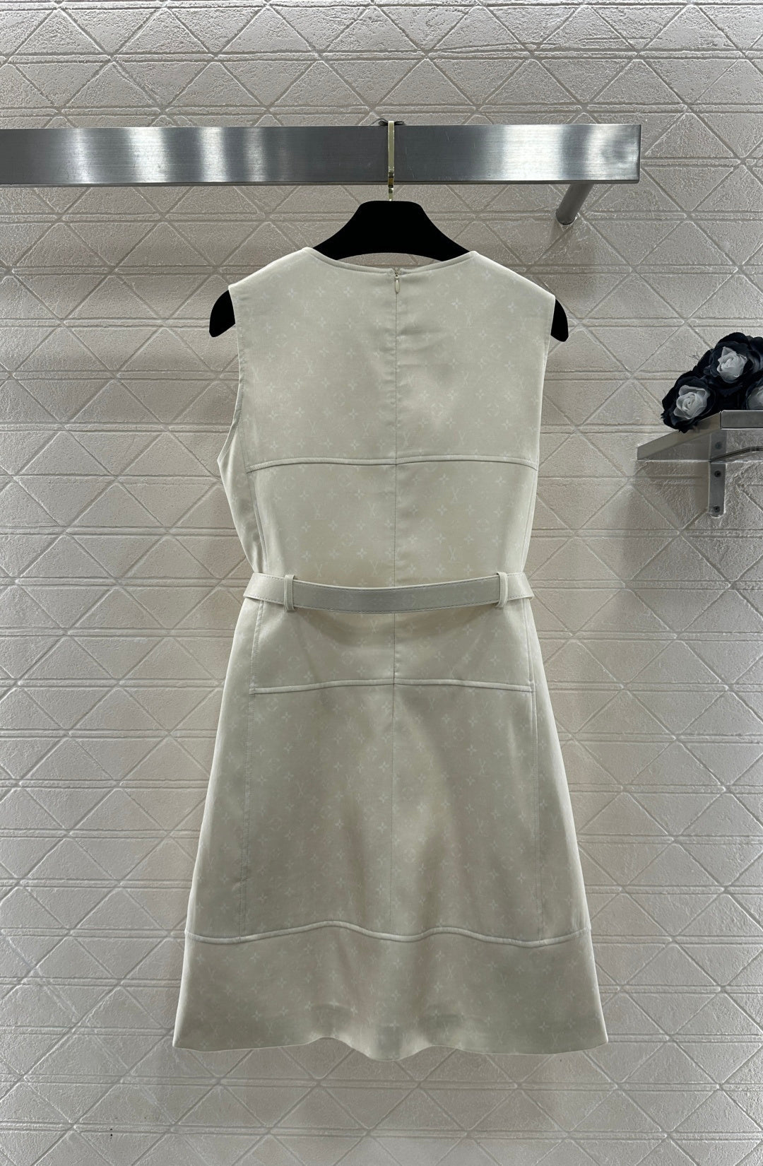 Printed Belt Vest Dress