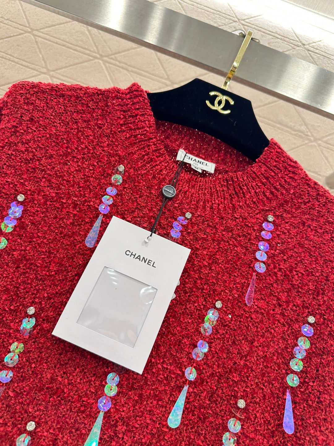 Sequined Pullover Sweater