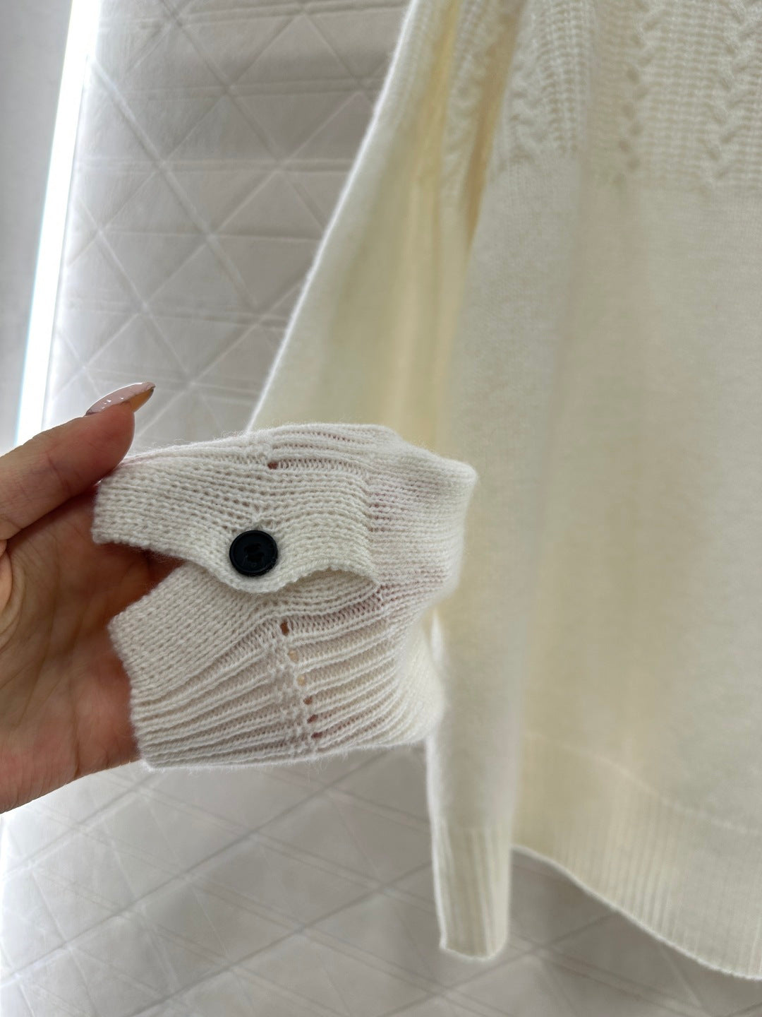 Cable-knit Sweater with Collar