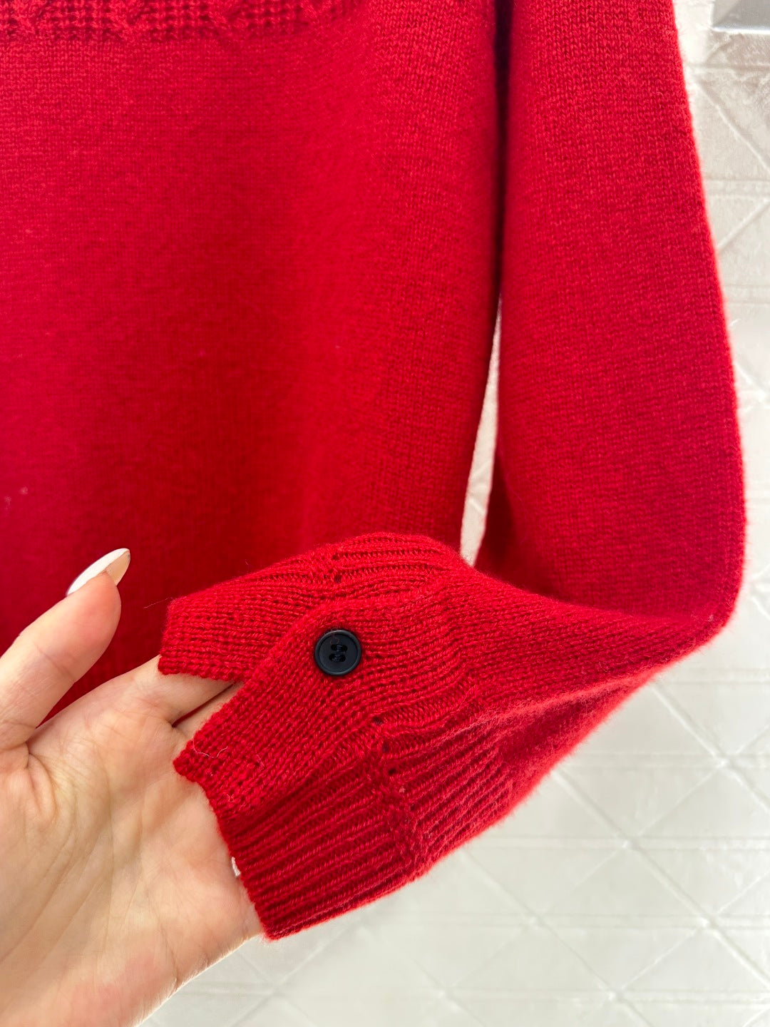 Cable-knit Sweater with Collar